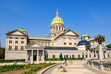 Obraz premium The State Capitol Building at Harrisburg Pennsylvania PA