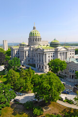 Obraz premium The State Capitol Building at Harrisburg Pennsylvania PA