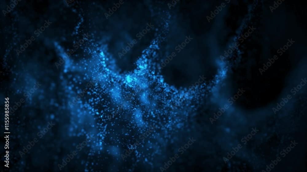 Wall mural colorful gradient abstract loop background animation in 4k