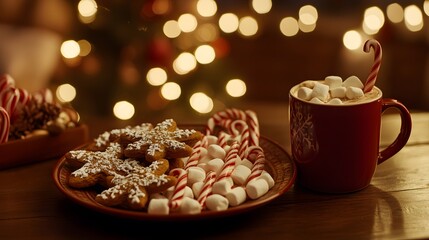 Festive Christmas Treats and Hot Cocoa Delight
