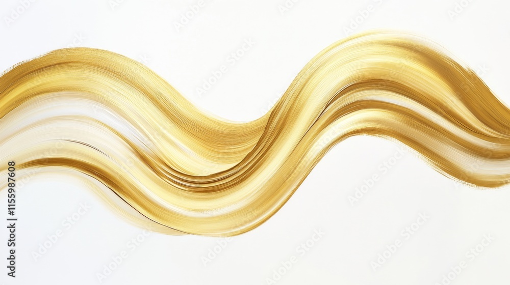 Poster dynamic golden waves artwork creative studio abstract design minimalist environment close-up view ar
