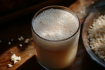 Aromatic, Frothy Drink with Rice
