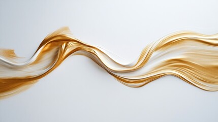 Dynamic flow of golden waves artistic studio abstract design minimalist setting aesthetic viewpoint creative concept