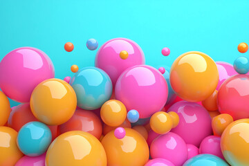 Colorful background 3d illustration generative ai design