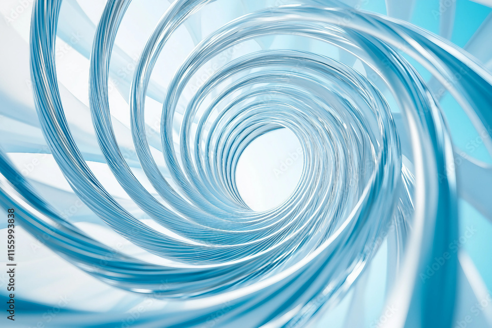 Poster an abstract 3d image of vivid geometric shapes generative ai concept