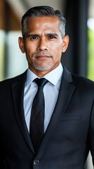 Fototapeta premium A man in a suit and tie posing for a picture