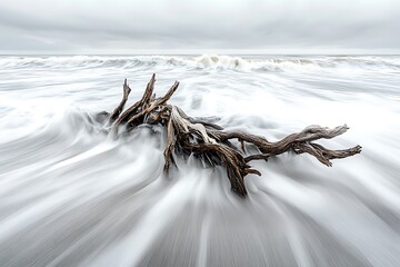 Driftwood Dance on the Shore