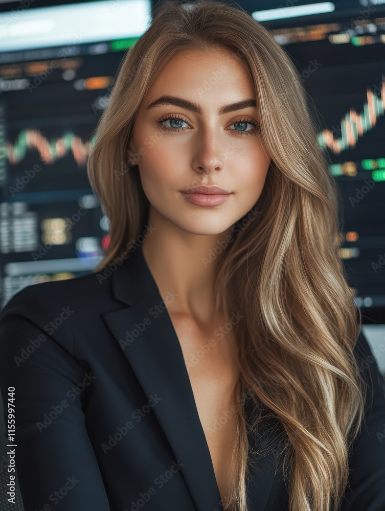 Poster crypto trader investor analyst broker using pc computer analyzing digital cryptocurrency exchange st