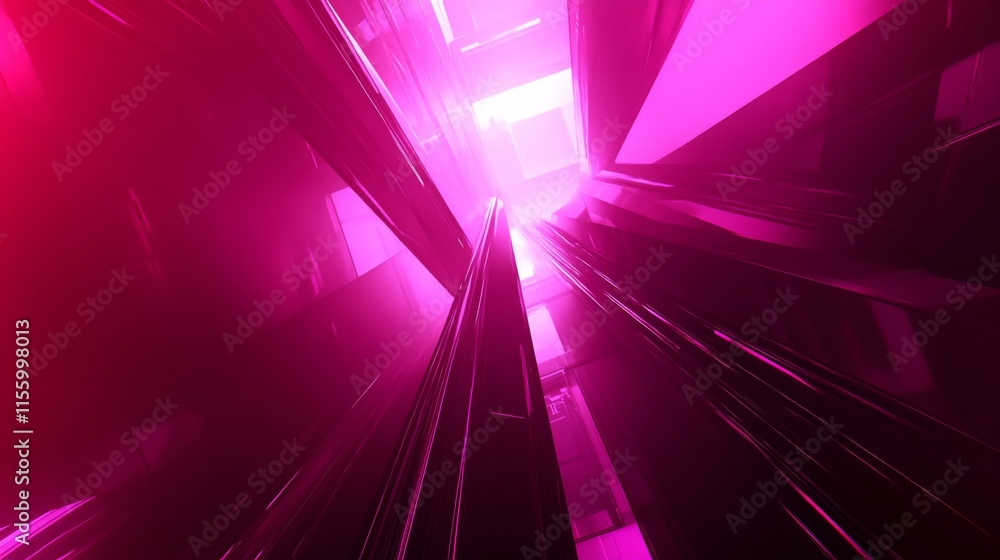 Poster dynamic technology experience with sleek angles