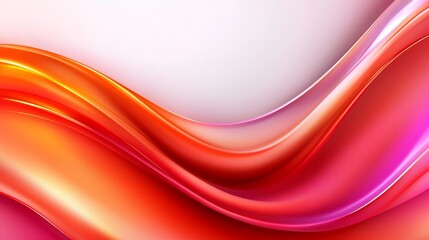 Naklejka premium A red and orange abstract background with wavy lines