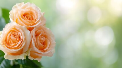 A bunch of orange roses sitting on top of a table