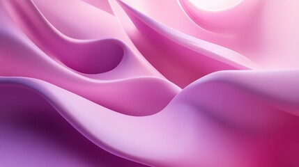 Obraz premium Abstract Pink Wave Background: Smooth, Elegant, and Dreamy Pink Curves