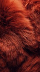 Fototapeta premium Close-up view of vibrant red-brown fur showcasing texture and depth in natural light