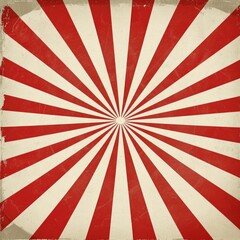 Vintage Sunburst Background: Retro Grunge Design with Red and White Shades