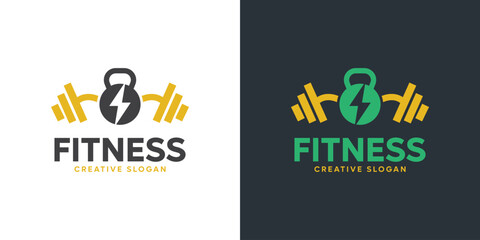 Fitness and Gym Logo Design Vector