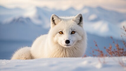 Majestic Arctic Fox in a Snowy Wilderness