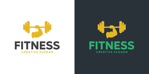 Fitness and Gym Logo Design Vector