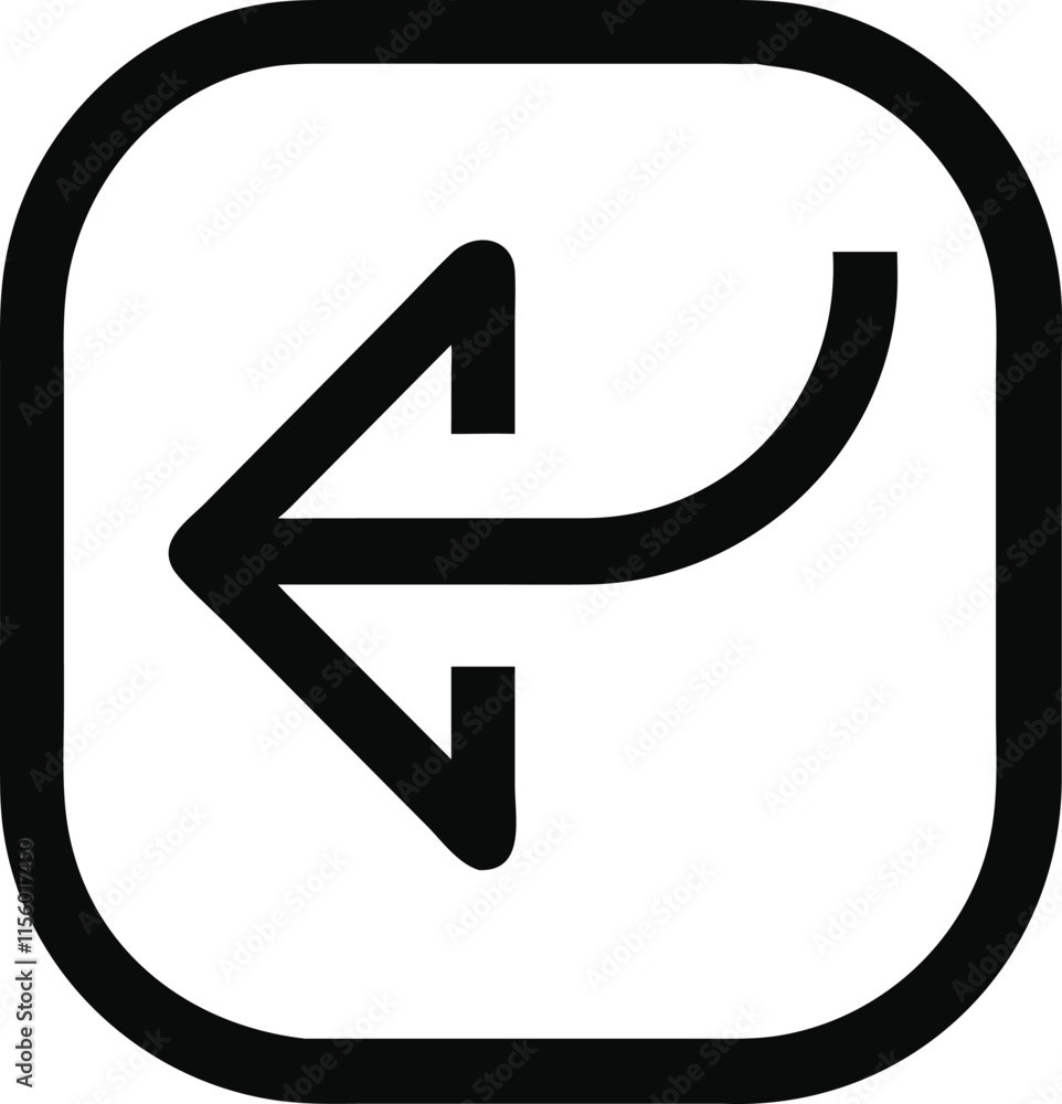 Poster forward arrow vector icon undo replay repeat icon