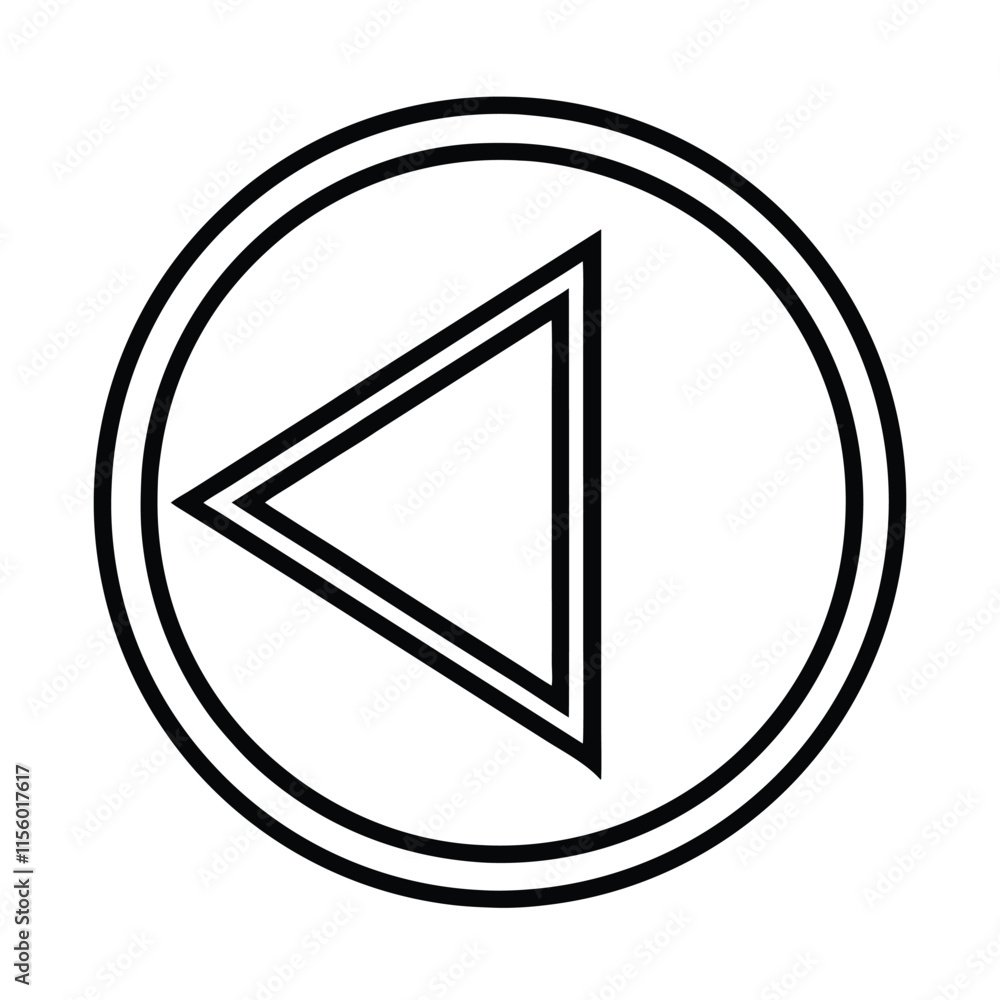 Poster play pause icon vector. play button.