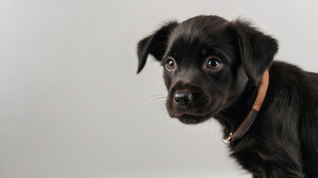 dog, black, animal, pet, puppy, labrador, canine, cute, retriever, isolated, breed, mammal, portrait, white, domestic, adorable, dogs, young
