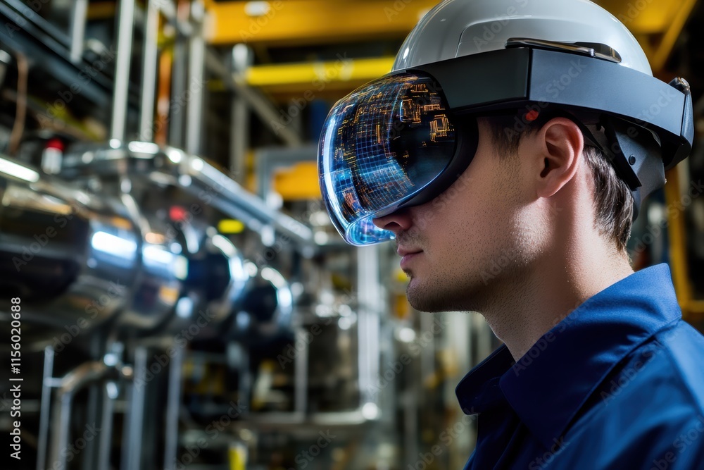 Aufkleber utilizing augmented reality technology in industrial settings for enhanced safety and efficiency