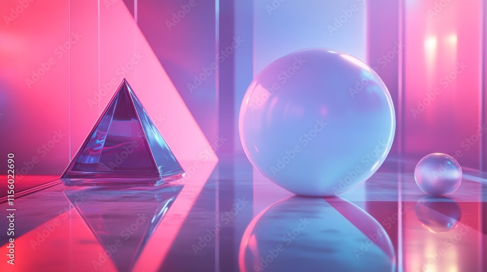 Poster collection of lowpoly 3d shapes of platonic solids. polygonal shapes basic linear algebra figures. v