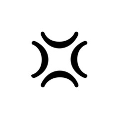 Anger Symbol Icon 