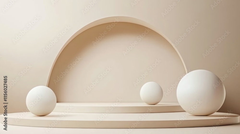 Aufkleber modern abstract design with soft light and clean lines
