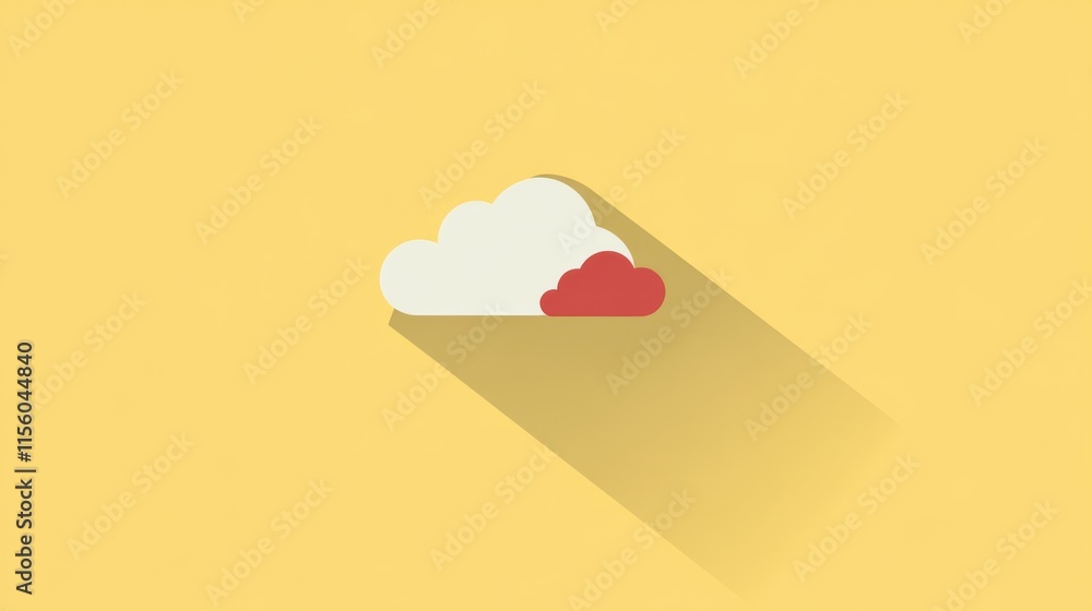 Poster simplified storage solutions with subtle shadow design