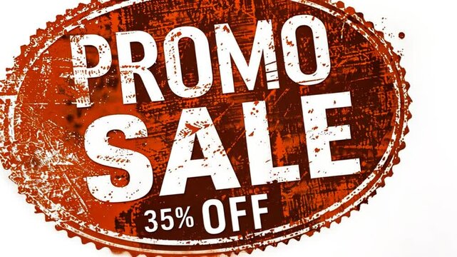 A vibrant graphic promotes a special sale event featuring a 35 percent discount on select products. The bold letters convey urgency and savings to potential shoppers