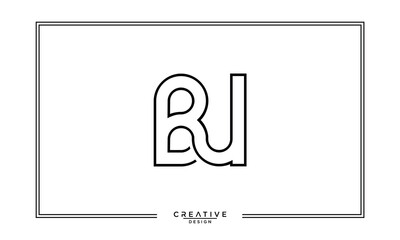 BU, UB, B, U, Abstract Letters Logo Monogram