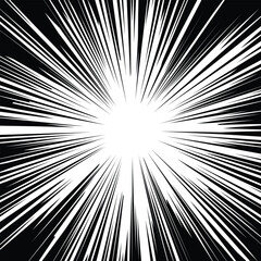 Obraz premium Comic book speed lines trexture background, popup dotted texture Background