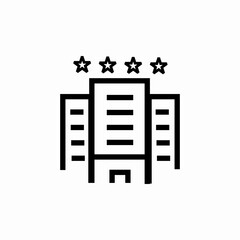 hotel stars icon sign vector