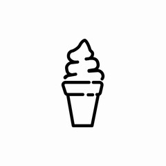 ice cream icon sign vector