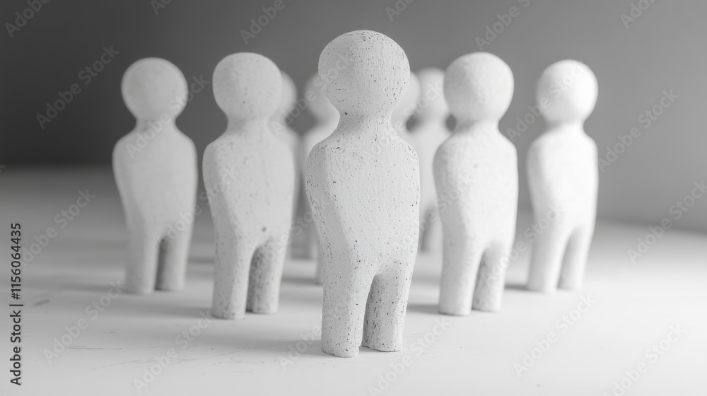 Poster community support group with textures on white background