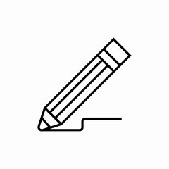 pencil draw icon sign vector