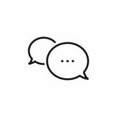 speech bubbles chat icon sign vector