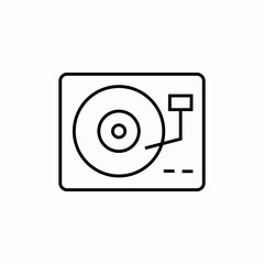 dj set icon sign vector