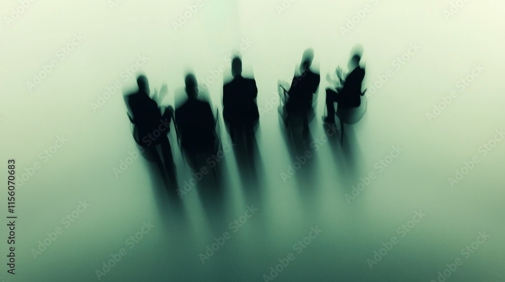 Poster creative group dynamics in minimalist setting