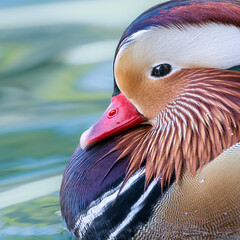 close up of a duck