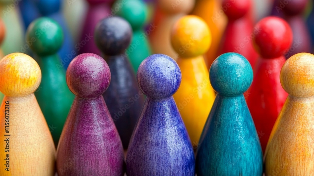 Poster understanding group support with vibrant colors
