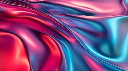 Fototapeta premium Abstract fluid motion in vibrant red and blue colors