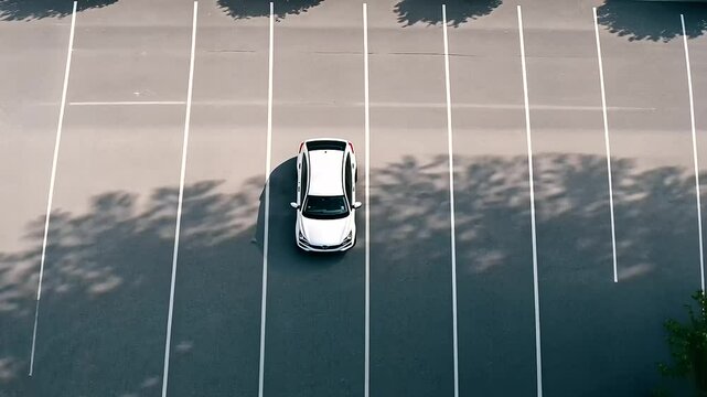 Driving Test Course Layout in Urban Setting Bird's Eye View