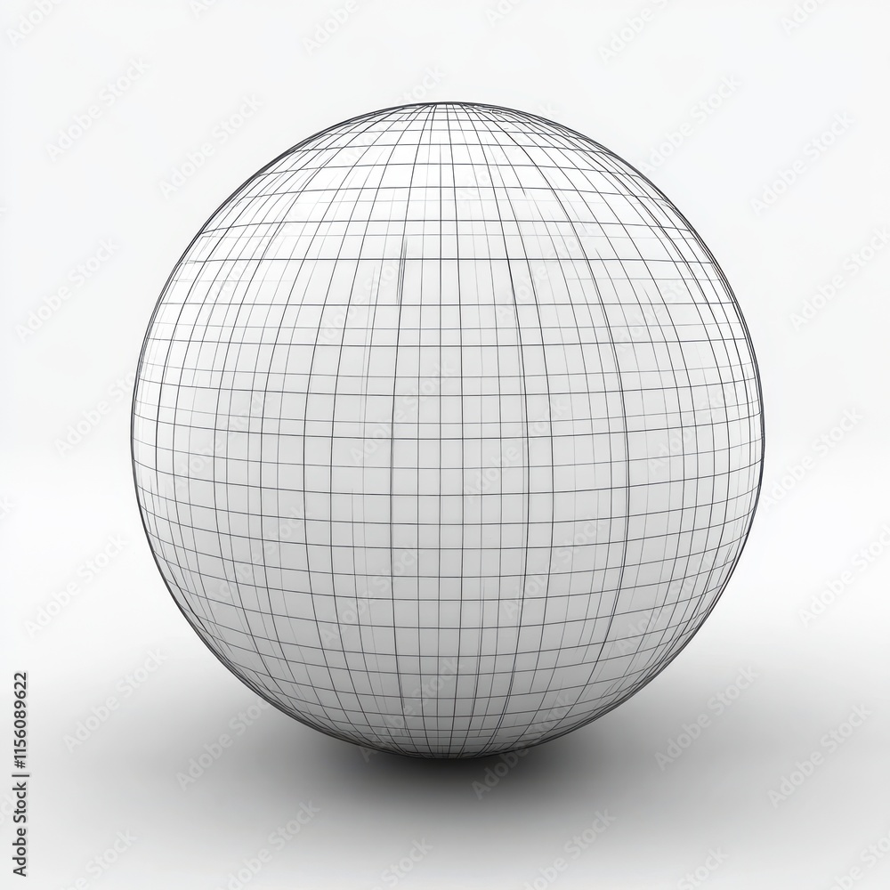 Poster a minimalist 3d wireframe globe against a soft gradient background, showcasing interconnected lines 