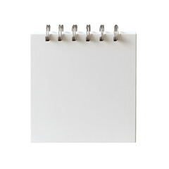 Blank Spiral Desk Calendar  Mockup  White Paper  Office Supplies  Stationery  Note Pad