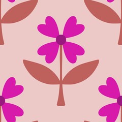 Valentine hearts seamless 14 February love pattern for wrapping paper