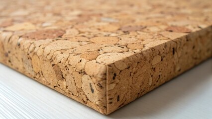 The natural variations of the cork are emphasized in this close shot revealing how its inherent design brings a touch of nature into a modern living environment.