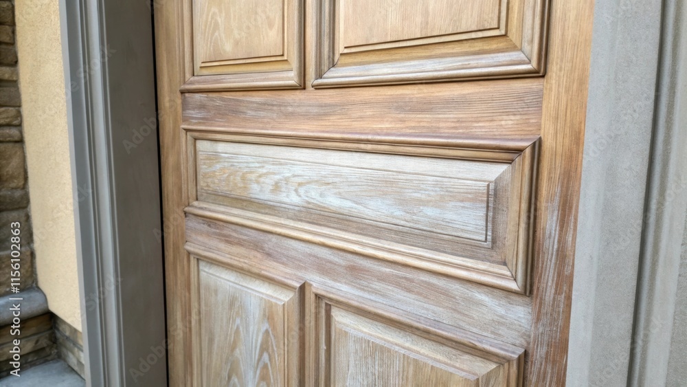 Poster the doors surface gleams softly revealing the subtle variations in color and texture created by sand