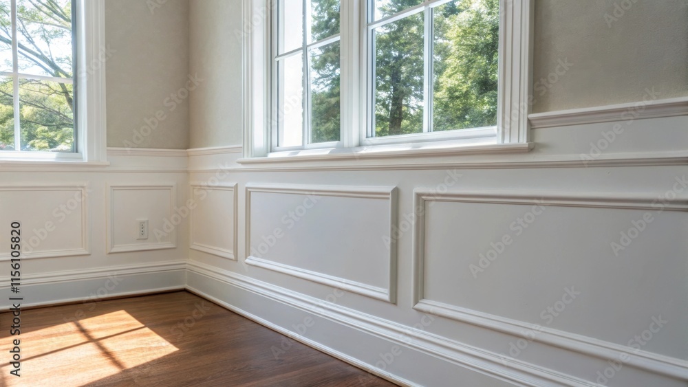 Poster A section of the wall features the primer just below a window frame where the natural light spills in enhancing the fresh appearance and setting the tone for the room.