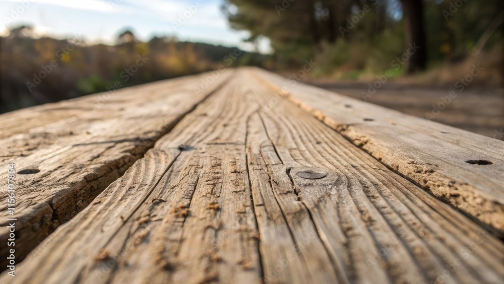 Poster a macro image of the texture of a wood plank highlighting the natural imperfections and variations t